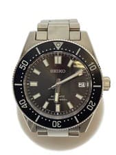 Seiko Automatic Watch 6R35-00P0 Black Stainless Steel Used