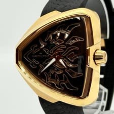Hamilton Ventura Dragon Skeleton H24525332 Black Automatic Mens Watch