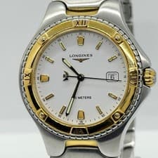 LONGINES L3.612.3 White QZ Men's Watch Authentic From Japan