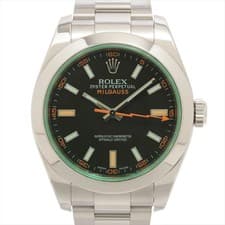 Rolex Milgauss 116400GV SS SS AT black dial 2 Extra Links