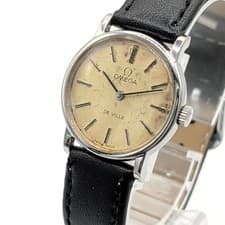 Omega De Ville Ladies Watch Gold Dial Silver Y2K 00S Hand-Winding Used