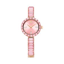 Swarovski Matrix Bangle Watch Pink Rose Gold Official