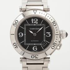 Cartier Pasha Seatimer W31077M7 SS SS AT black dial