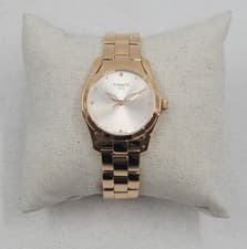 * Tissot T-Wave 30mm Rose Gold With Diamond Markers Women's Watch T1122103345600