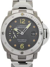 PANERAI Luminor Submersible 44mm PAM00170 44mm Gray Dial Steel Box Card #T086