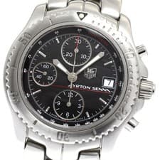 TAG HEUER CT2114 Link Ayrton Senna Limited Model Automatic Men s 918293 from JAP