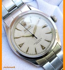 50's Rolex Oyster Perpetual Chronometer Original Dial Semi Bubbleback w/Bracelet