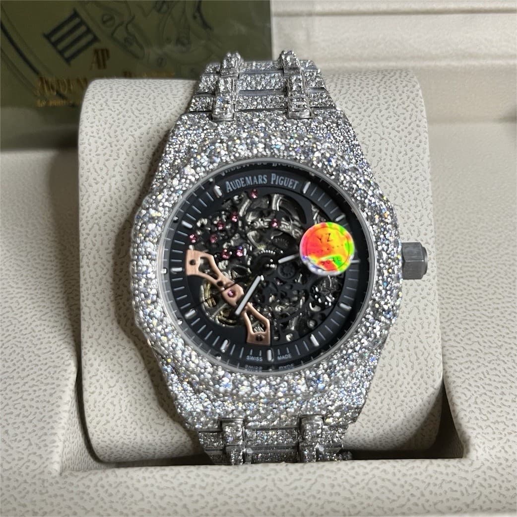 Audemars Piguet Royal Oak Diamond Bezel Skeleton Automatic Men's Watch