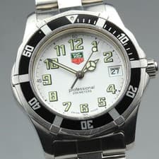 Vintage TAG HEUER 2000 Professional WM1211 Men's Quartz Water 34mm Date Arabic