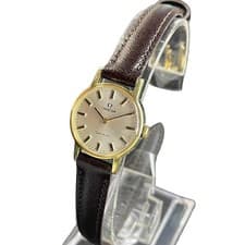 OMEGA Genève Mechanical Wind-up Ladies Gold 20μ Analog Watch Vintage