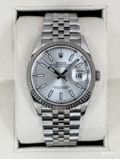 2021 Rolex Datejust 36mm 126234 Stainless Steel Jubilee Silver Dial