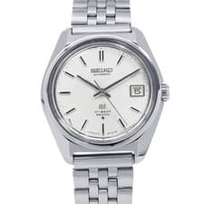 Seiko Grand High Beat 36000 61GS Date Watch 6145-8000 Silver Dial Used