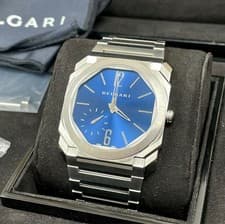 Bvlgari Octo Finissimo Blue Dial Steel Automatic 40mm 103431 Recently Serviced