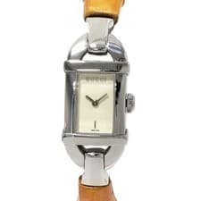 Gucci Square Face Bamboo Ladies Bag, Used, Cream, Classic Style