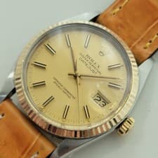 Rolex Oyster Datejust Ref 16013 Mens 1970s 36mm 18k SS Automatic Swiss RA558B
