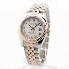 ROLEX Datejust 179171 White Roman Jubilee Warranty 2009 V Box/Paper