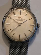 IWC Schaffhausen Manual Winding Men's Watch 34mm Mesh Band Used