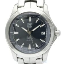 TAG HEUER Link Stainless Steel Automatic Mens Watch WJF2112 Polished BF589415