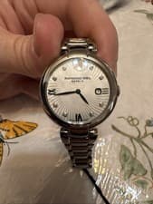 RAYMOND WEIL Shine diamond dial swiss quartz ladies luxury watch.