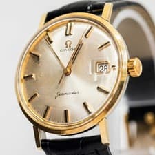 Vintage 1960s *NEAR MINT* OMEGA Seamaster Cal.611 Manual Winding Gold 34mm Mens