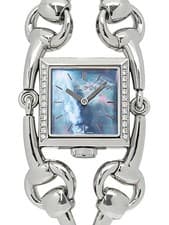 GUCCI Signoria Quartz Watch YA116302 Blue Shell Dial