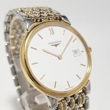 Longines Grand Classic L5.632.3 White Dial Quartz Mens Watch Used Working