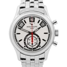 Patek Philippe Annual Calendar Chronograph WHITE 40mm Stainless Steel 5960/1A