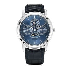 Audemars Piguet Jules Watch 41MM Blue Index Hour Markers Dial Platinum