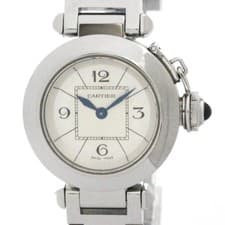CARTIER Miss Pasha Stainless Steel Quartz Ladies Watch W3140007 Po... BF588076