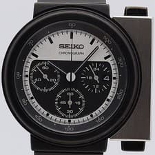 Near Mint SEIKO QZ 7T12-0BP0 Giugiaro Design Chronograph men's watch From JAPAN