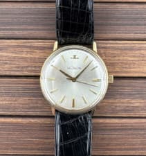 Vintage LeCoultre 10k Plated Manual Wind Crown Orig Men's Watch