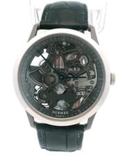 Hermès Slim D'Hermès CA6.841 Titanium/Platinum Watch & Papers