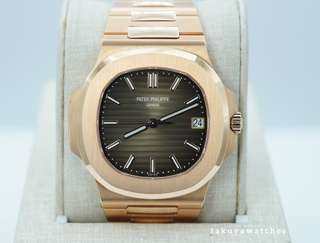 FSOT:MINT Patek PHILIPPE NAUTILUS 5711/1R ROSE GOLD BROWN DIAL 2021 NEW MOVEMENT FULL SET