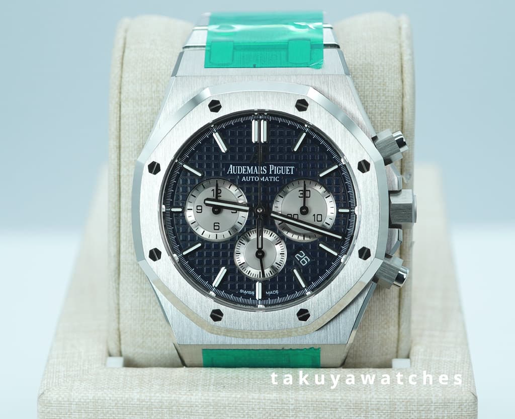 FSOT: Audemars PIGUET ROYAL OAK CHRONOGRAPH BLUE DIAL 26331ST SERVICED 2026 FULL SET