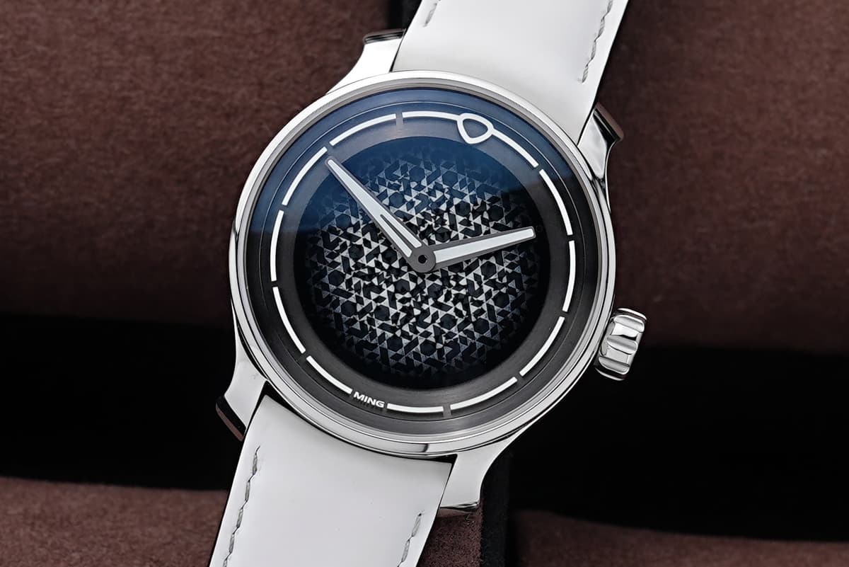 Ming 37.07 Mosaic White Limited Edition Fifth-Anniversary 38mm Manual Wind Watch