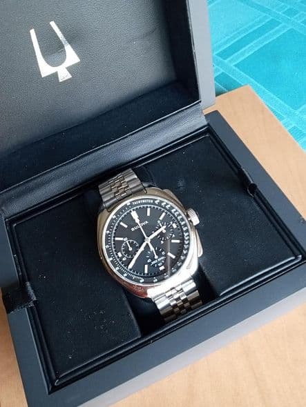 FS: NIB BULOVA Lunar Pilot Chronograph in Steel on Bracelet