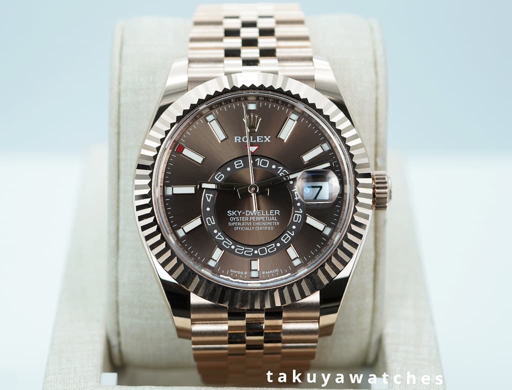 FSOT:BNIB Rolex 336935 SKY-DWELLER ROSE GOLD CHOCOLATE DIAL JUBILEE 2026 FULL SET