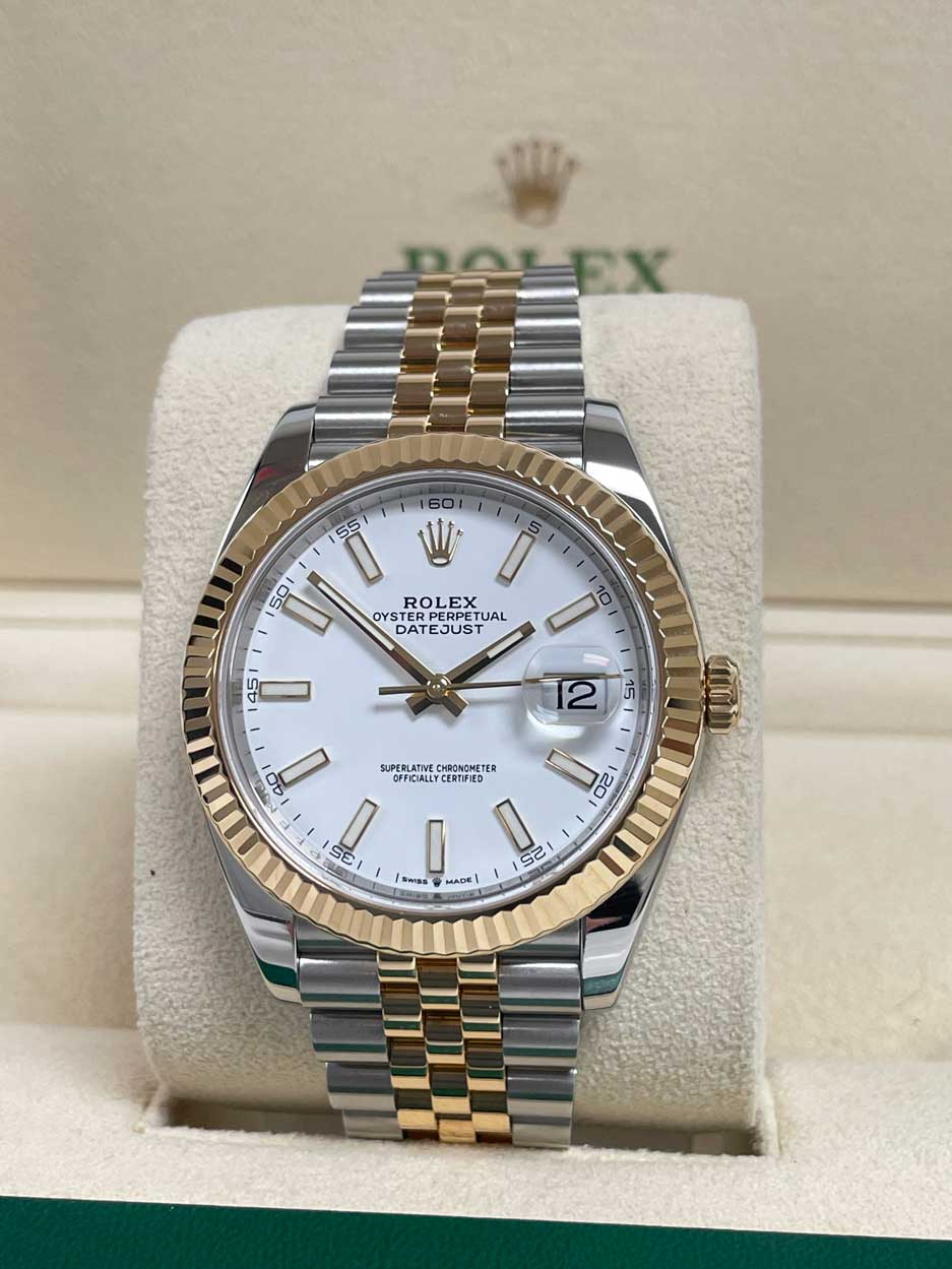 FS: Rolex Datejust 41 126333 SS/18k Yellow Gold White Jubilee 2024 Mint