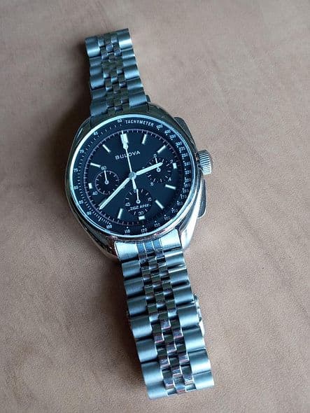 FS: NIB BULOVA Lunar Pilot Chronograph in Steel on Bracelet