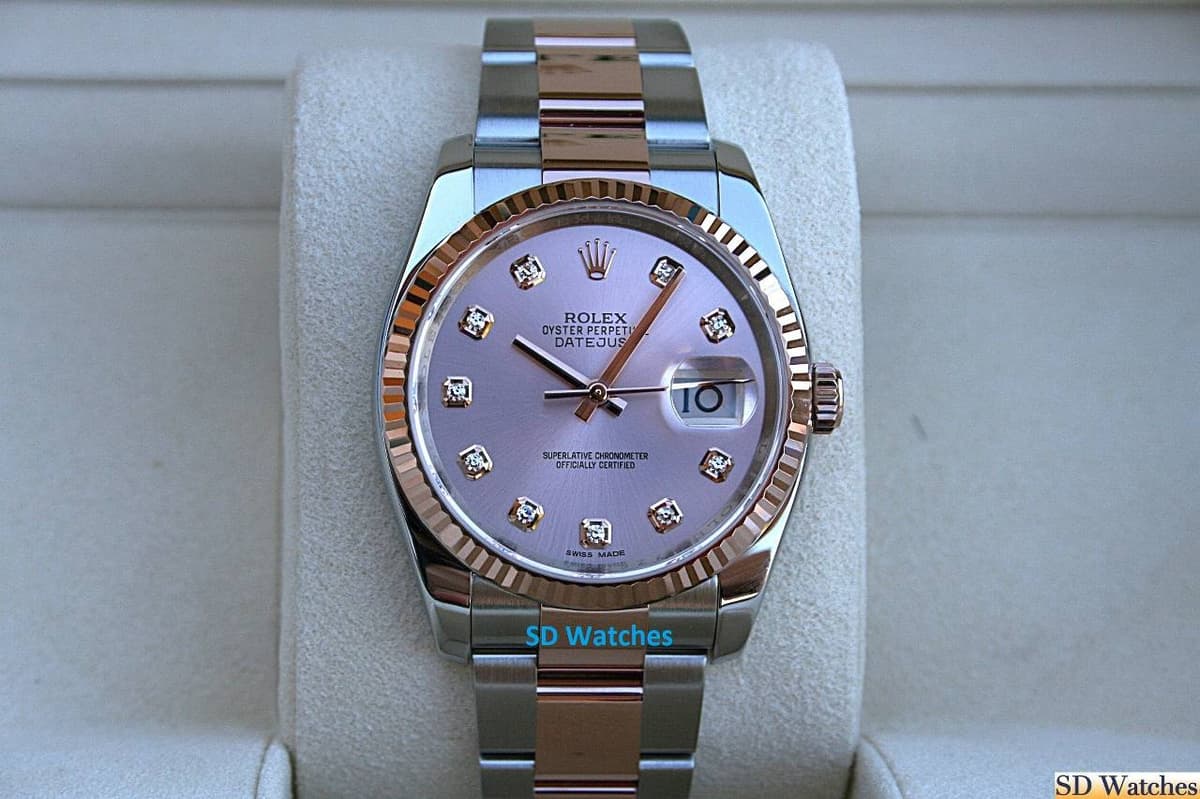 FS: ROLEX 116231 DATEJUST WATCH 36MM PINK DIAMOND DIAL