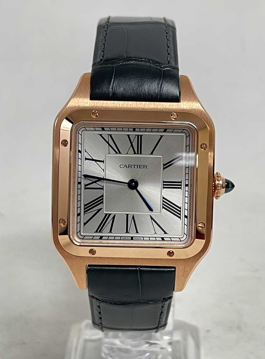 FS: Cartier Santos Dumont Large 18k Rose Gold NIB WGSA0116