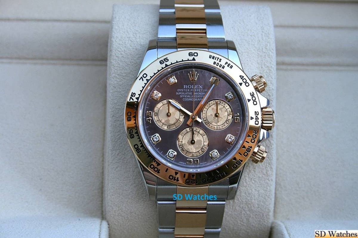 FS: ROLEX 116503 DAYTONA WATCH MOP GOLD CRYSTAL WITH DIAMONDS
