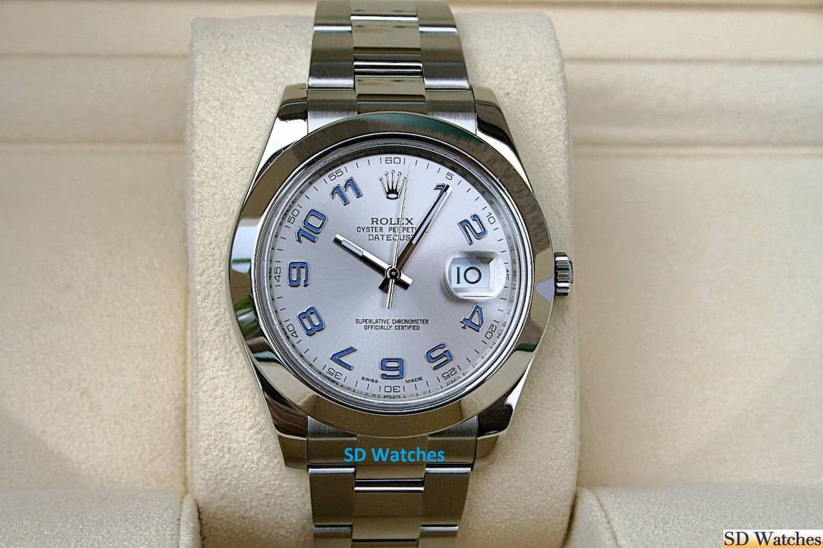 FS: ROLEX 116300 DATEJUST 41MM WATCH BLUE ARABIC DIAL