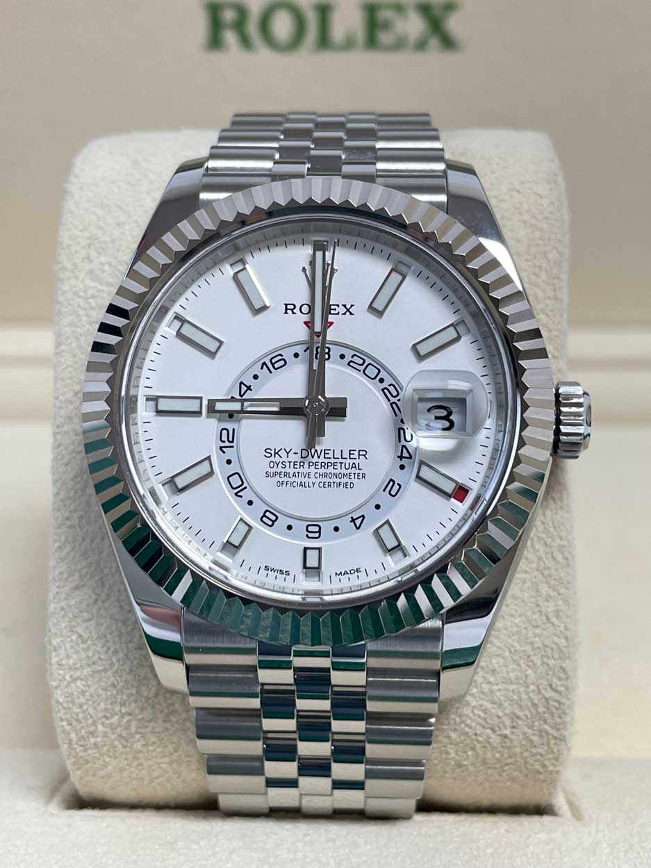 FS: Rolex Skydweller 326934 White Jubilee 2021 Mint