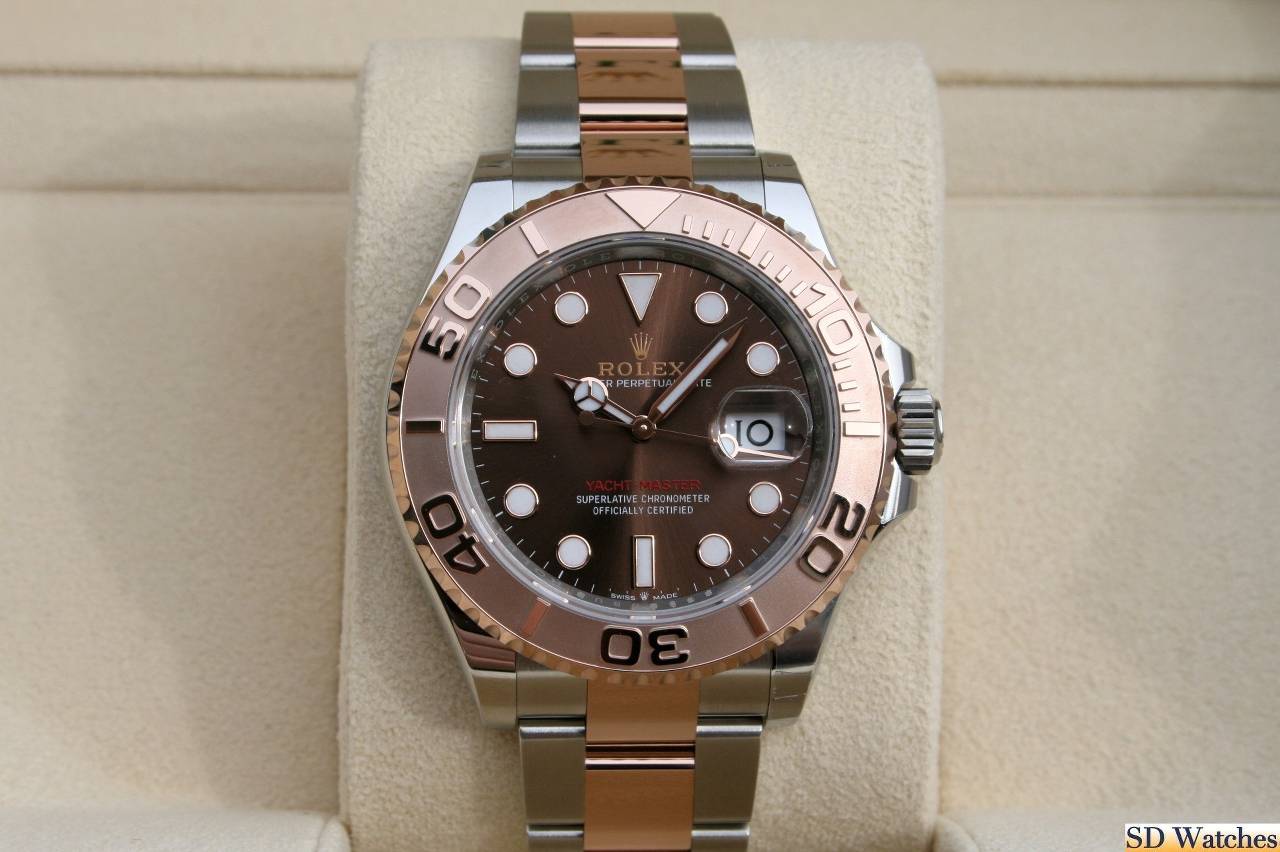 FS: ROLEX 126621 YACHTMASTER WATCH 18K/SS CHOCOLATE DIAL NIB