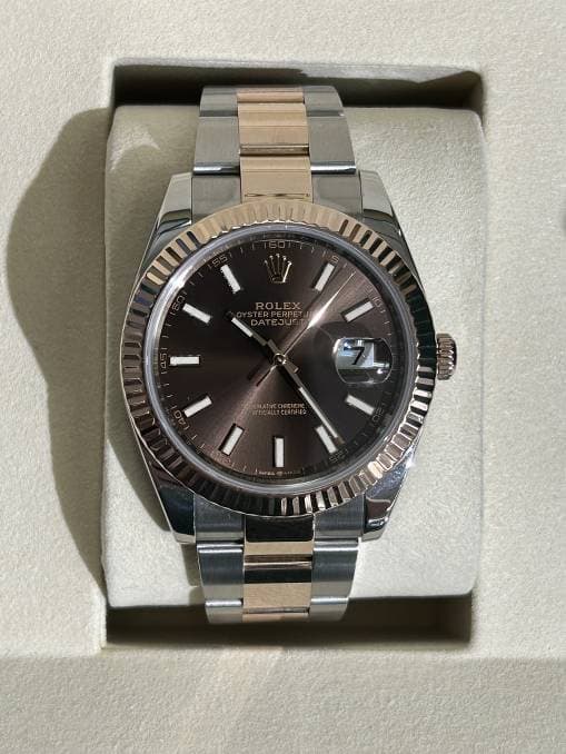 FS: LNIB Rolex SS & 18Kt Datejust 41 Model Reference 126331 Chocolate Dial