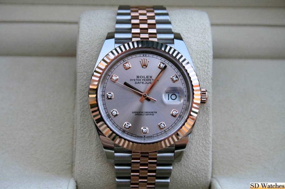 FS: ROLEX 126331 DATEJUST PINK SUNDUST DIAMOND DIAL JUBILEE