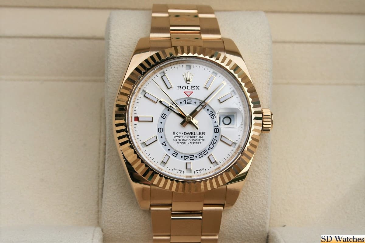 FS: ROLEX 326938 SKY-DWELLER WATCH 18K WHITE INDEX