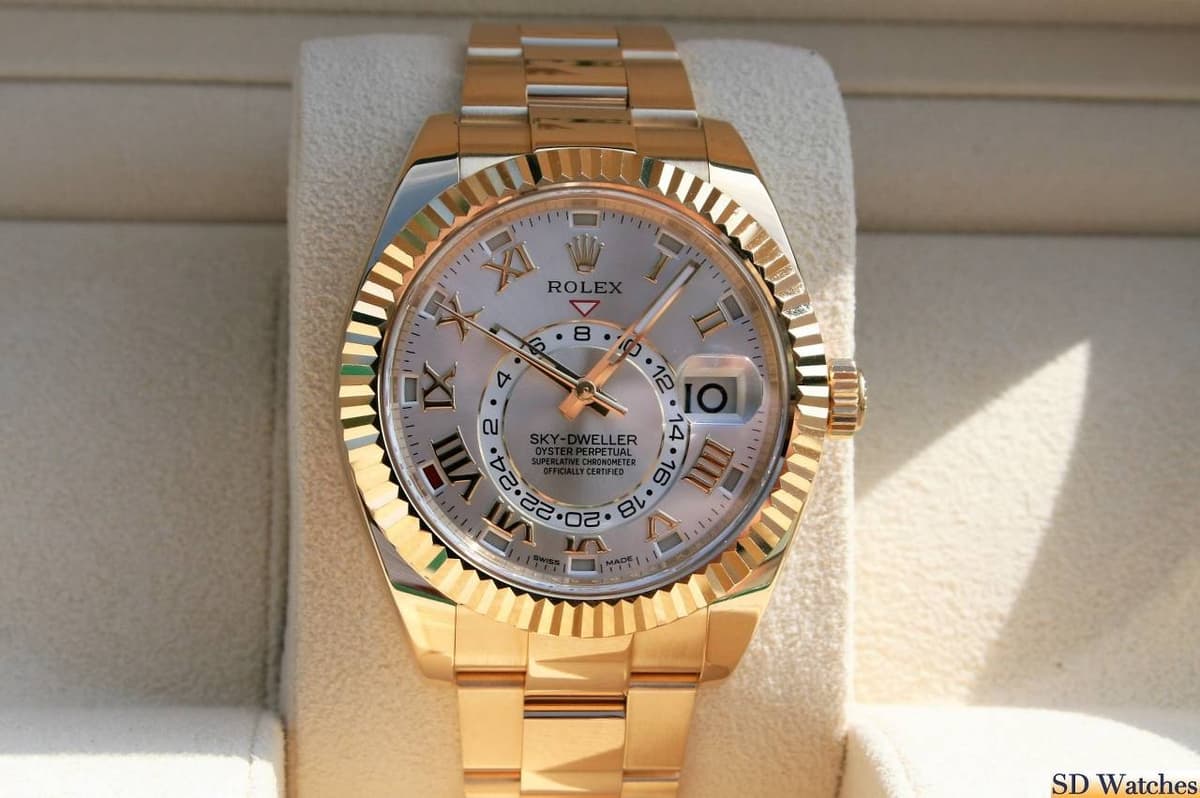 FS: ROLEX 326938 SKY-DWELLER WATCH 18K SILVER ROMAN