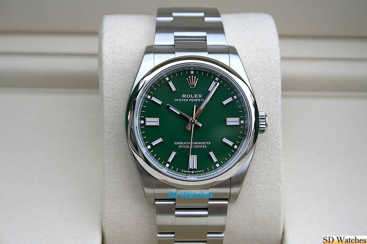 FS: ROLEX 126000 OYSTER PERPETUAL 36MM GREEN DIAL
